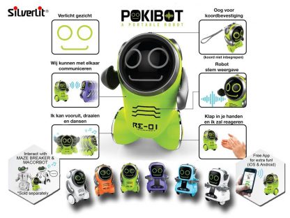 Silverlit Pokibot interactieve robot 12x15cm 1
